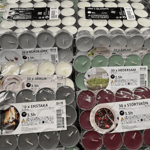IKEA enhancing logistics efficiency by redesign GLMMA candle packaging